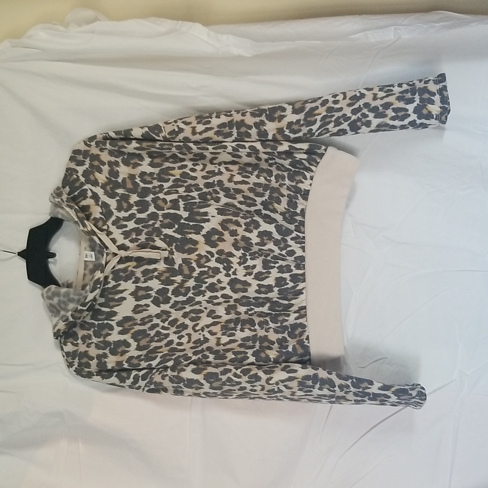 Animal print hoodie